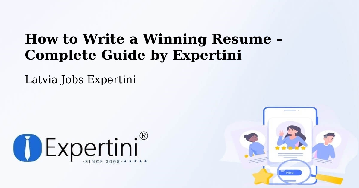 Resume Writing Guide for Job Seekers – Nīca - Nīca, Latvia Jobs Expertini