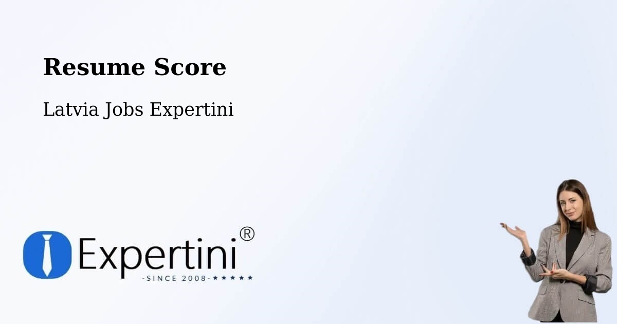 Resume Score & Job Description Match Tool – Nīca - Latvia Jobs Expertini
